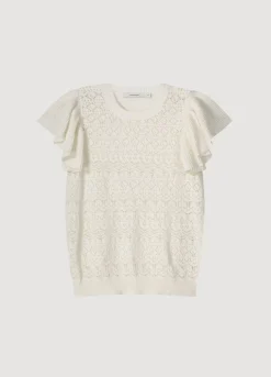 Discount Summum Jumper With Volants White