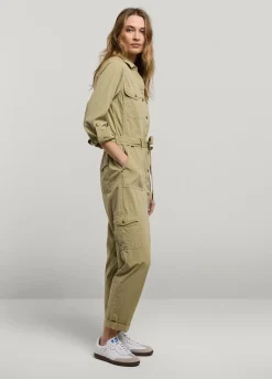Discount Summum Jumpsuit With Press Studs Green