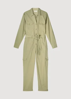Discount Summum Jumpsuit With Press Studs Green