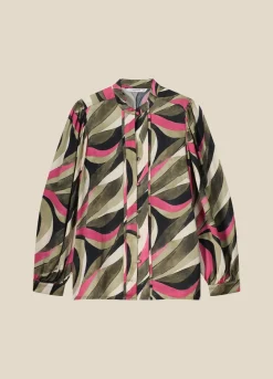 New Summum Jungle Print Blouse Multicolor