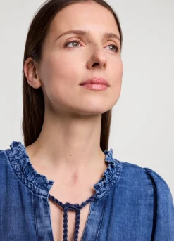 Sale Summum Long Indigo Dress Blue