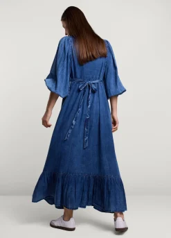 Sale Summum Long Indigo Dress Blue