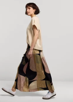 Discount Summum Long Skirt With Print Multicolor
