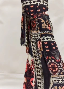 Clearance Summum Long Wrap Dress Black
