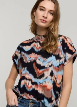 Best Summum Multicoloured Jersey Top Blue
