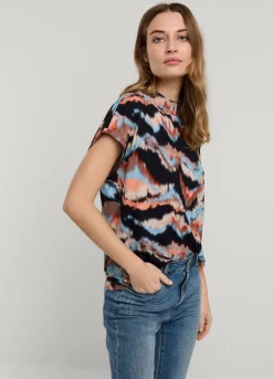 Best Summum Multicoloured Jersey Top Blue