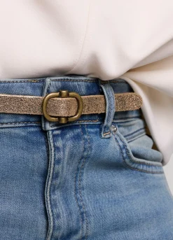 Discount Summum Narrow Long Belt Yellow