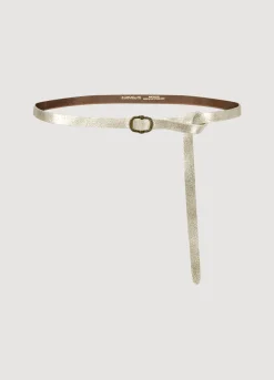 Fashion Summum Narrow Long Belt Creme