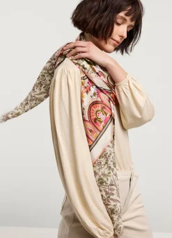 Clearance Summum Narrow Scarf With Print Multicolor