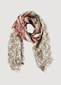 Clearance Summum Narrow Scarf With Print Multicolor