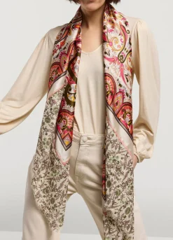 Clearance Summum Narrow Scarf With Print Multicolor