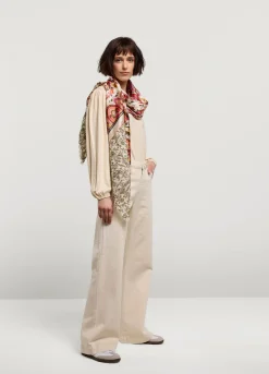Clearance Summum Narrow Scarf With Print Multicolor