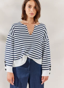 Outlet Summum Nautical Jumper Creme