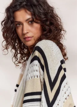 Discount Summum Open Cardigan Multi Creme