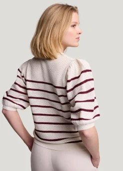 New Summum Open Knitted Jumper Creme
