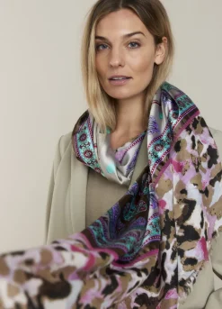 Fashion Summum Paisley Print Scarf Multicolor