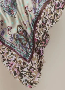 Fashion Summum Paisley Print Scarf Multicolor