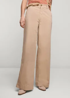Hot Summum Palazzo Trousers Creme