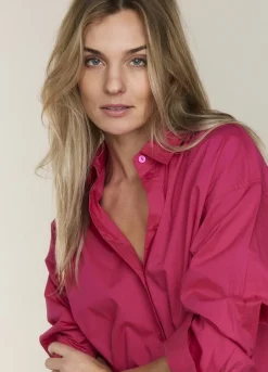 Online Summum Poplin Blouse Pink