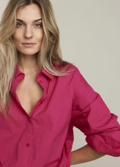 Online Summum Poplin Blouse Pink