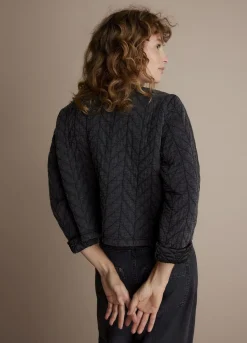 Fashion Summum Quilted Jacket Black