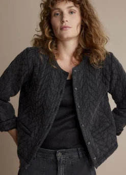 Fashion Summum Quilted Jacket Black
