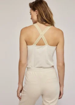 Outlet Summum Reversible Vest Top Creme
