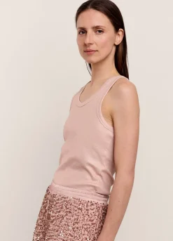 Sale Summum Ribbed Tank Top Pink