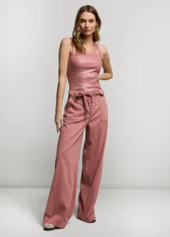Outlet Summum Ribbed Tank Top Pink