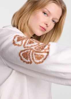 Online Summum Sequin Jumper Creme
