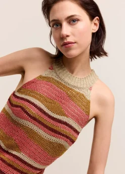 Sale Summum Shimmering Halter Top Multicolor