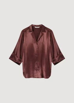 Clearance Summum Shimmery Blouse Red