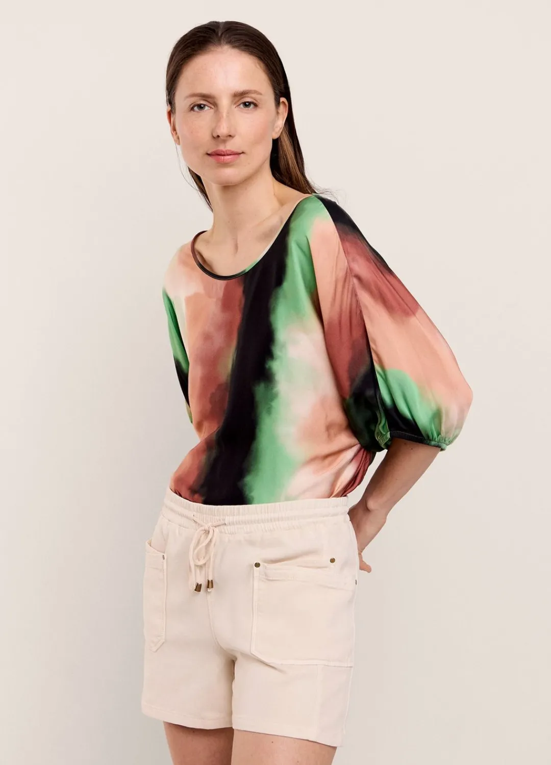 Clearance Summum Shiny Cloudy Top Multicolor