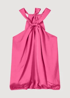 Discount Summum Shiny Halter Singlet Pink