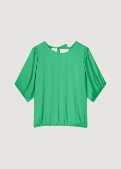 Online Summum Shiny Reversible Top Green