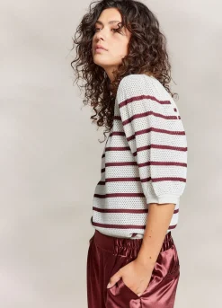 Clearance Summum Shiny Straight-Leg Trousers Red