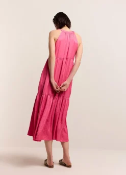 Outlet Summum Shiny Striped Dress Pink