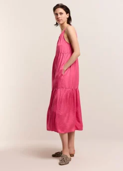 Outlet Summum Shiny Striped Dress Pink