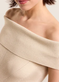Online Summum Shiny Tube Top Creme