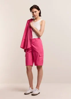 Clearance Summum Short Cargo Trousers Pink
