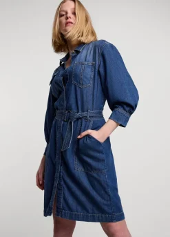 Clearance Summum Short Denim Dress Blue