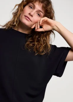 Discount Summum Short Sleeve Scuba Top Black