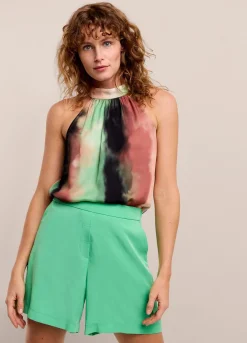 Online Summum Shorts With Elasticated Waistband Green