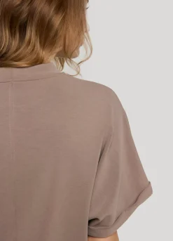 Online Summum Short-Sleeve Scuba Top Grey