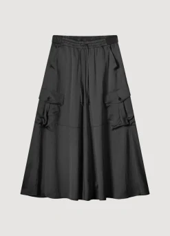 Best Summum Silky Touch Cargo Skirt Black
