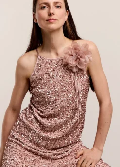 Hot Summum Singlet With Sequins Pink