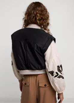 Discount Summum Sleeveless Bomber Jacket Black
