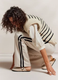 Discount Summum Sleeveless Chunky Cardigan Creme
