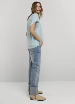 Discount Summum Sleeveless Oversized Jumper Blue