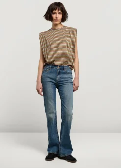 Online Summum Sleeveless Striped Top Multicolor